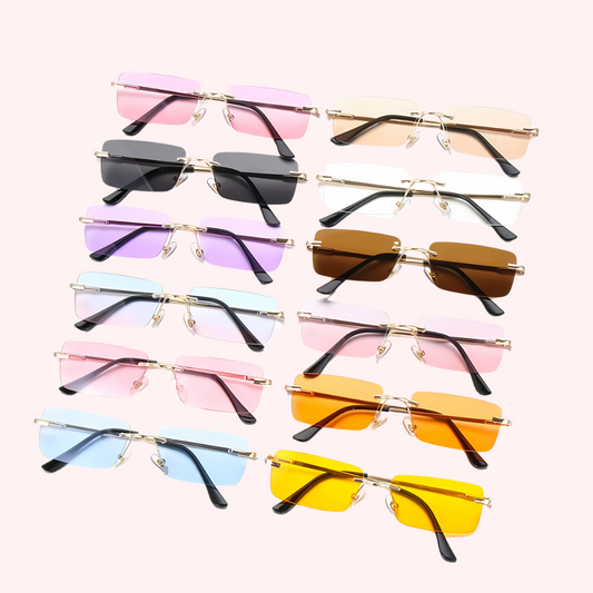 Glowline – Lunettes de soleil rectangulaires dégradées