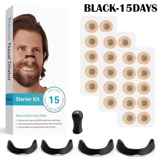 45/30/15Days Nasal Breathing Dilators Starter Kits Magnetic Nose Strips Increase Air Intake Improve Sleeping anti Snoring Device